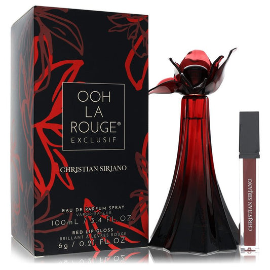 Christian Siriano Ooh La Rouge Exclusif Eau De Parfum Spray + 0.21 oz  Red Lip Gloss By Christian Siriano