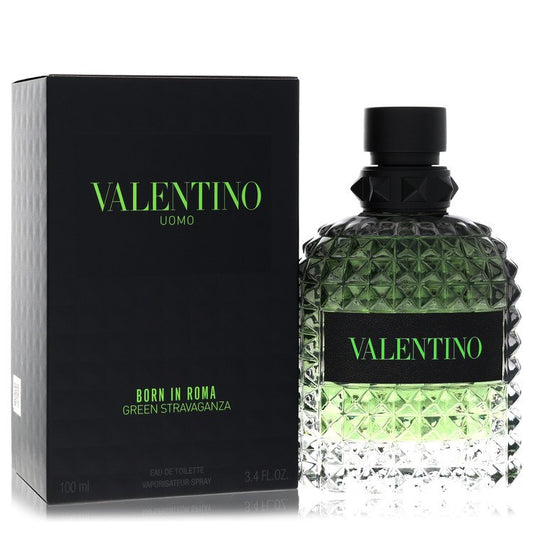 Valentino Uomo Born In Roma Green Stravaganza Eau De Toilette Spray By Valentino